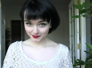 brunette hd Matilda Bow in Interview Movie - AtkHairy hairy